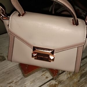 Michael Kors Blush Mini Bag with Rose Gold Accents